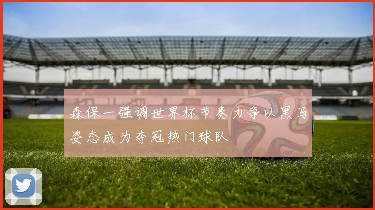 森保一强调世界杯节奏力争以黑马姿态成为夺冠热门球队